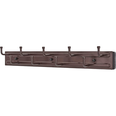 Rev-A-Shelf 14" Pull Out Belt Rack Closet Storage Organizer, Bronze, BRC-12ORB - VMInnovations
