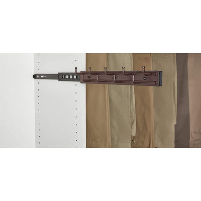 Rev-A-Shelf 14" Pull Out Belt Rack Closet Storage Organizer, Bronze, BRC-12ORB - VMInnovations