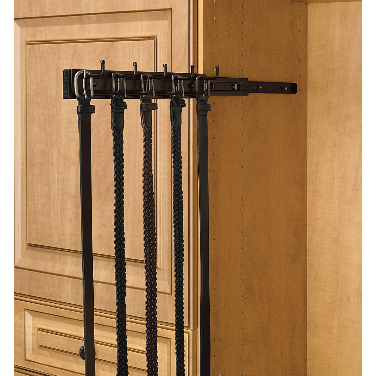 Rev-A-Shelf BRC-14ORB 14" Mounted Pullout Belt Rack Organizer, Bronze (Open Box)