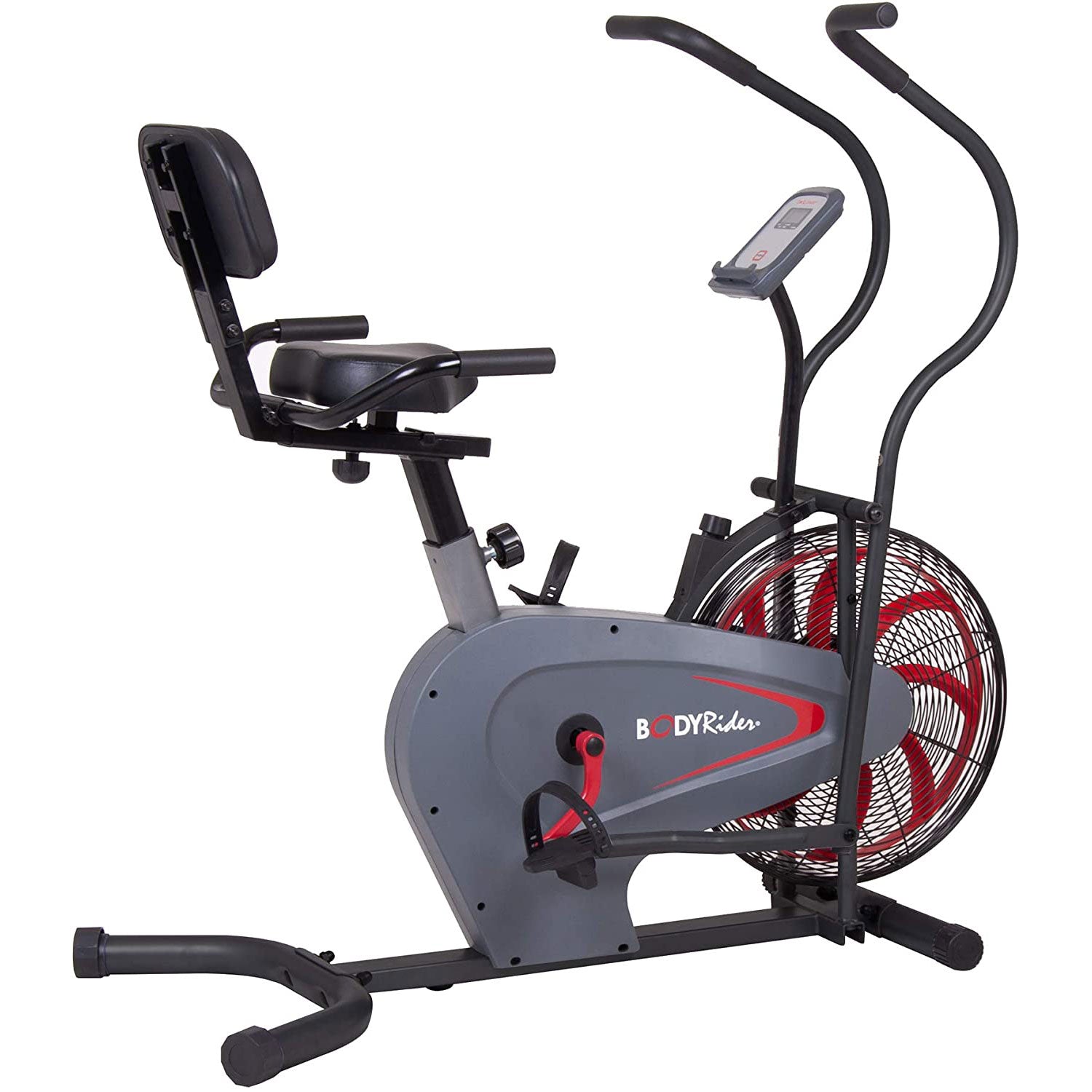Body Flex Sports Body Rider Stationary Fan Bike with Back Support (For Parts)
