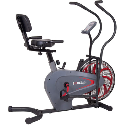 Body Flex Sports Body Rider Stationary Fan Bike with Back Support (For Parts)