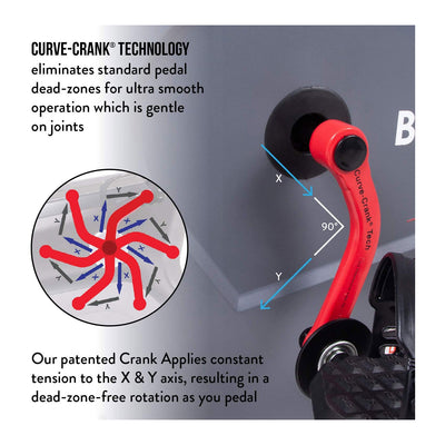 Body Flex Sports Body Rider Stationary Fan Bike with Back Support (Open Box)