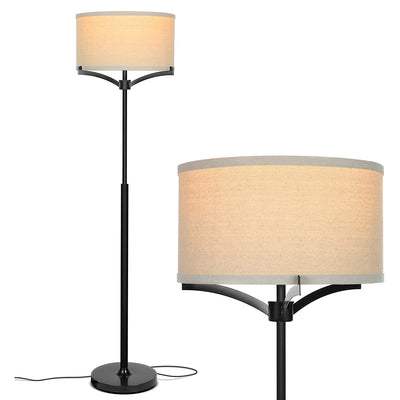 Brightech Elijah Mid Century 62" Tall Home LED Floor Lamp, Black (For Parts)