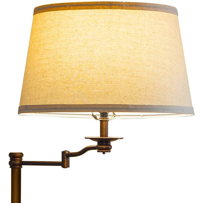 Brightech Caden Modern Style 63" Tall Floor Lamp w/ Swing Arm, Bronze (Open Box) - VMInnovations