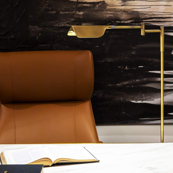 Brightech Leaf 53 Inch Tall Vintage LED Floor Lamp with Adjustable Arm(Open Box) - VMInnovations