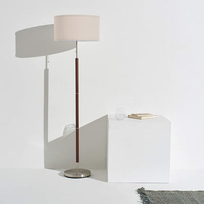 Brightech Carter Mid Century 65" Standing Pole LED Floor Lamp, Wood (Open Box) - VMInnovations