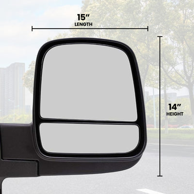 Brock Passenger's Side Manual Mirror for Chevrolet Express & GMC Savana 08 to 22 - VMInnovations