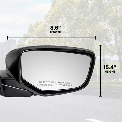 Brock Passenger's Side Replacement Power Mirror for Honda Accord 2008 to 2012