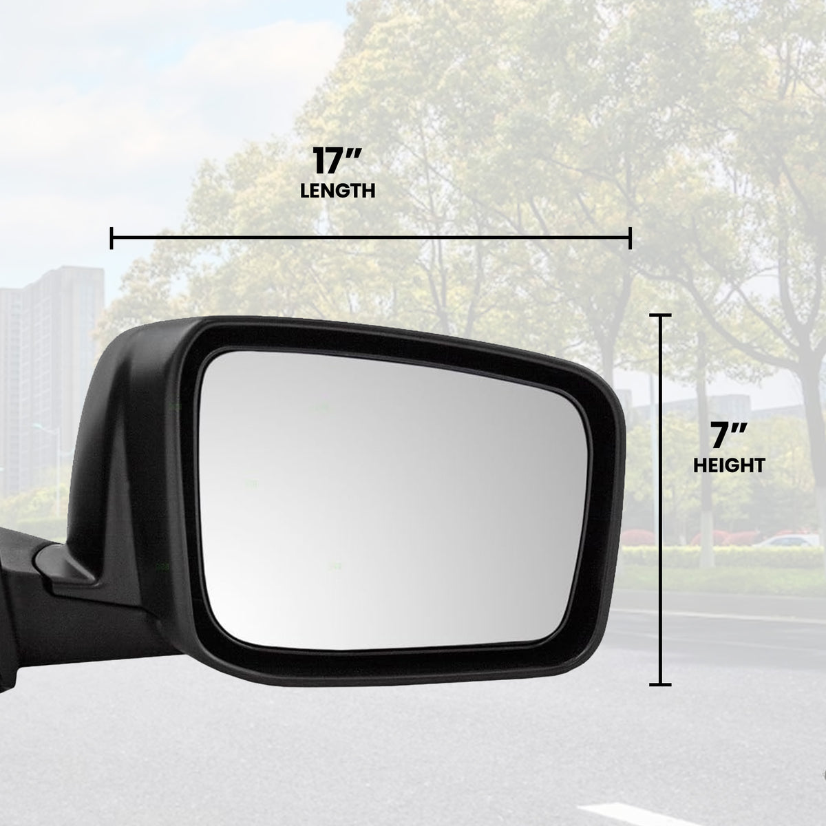 Brock Driver's Side View Power Mirror for Nissan Rogue 2008-2013,Black(Open Box)