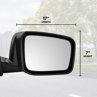 Brock Passenger's Side View Power Mirror for Nissan Rogue 2008 to 2013, Black