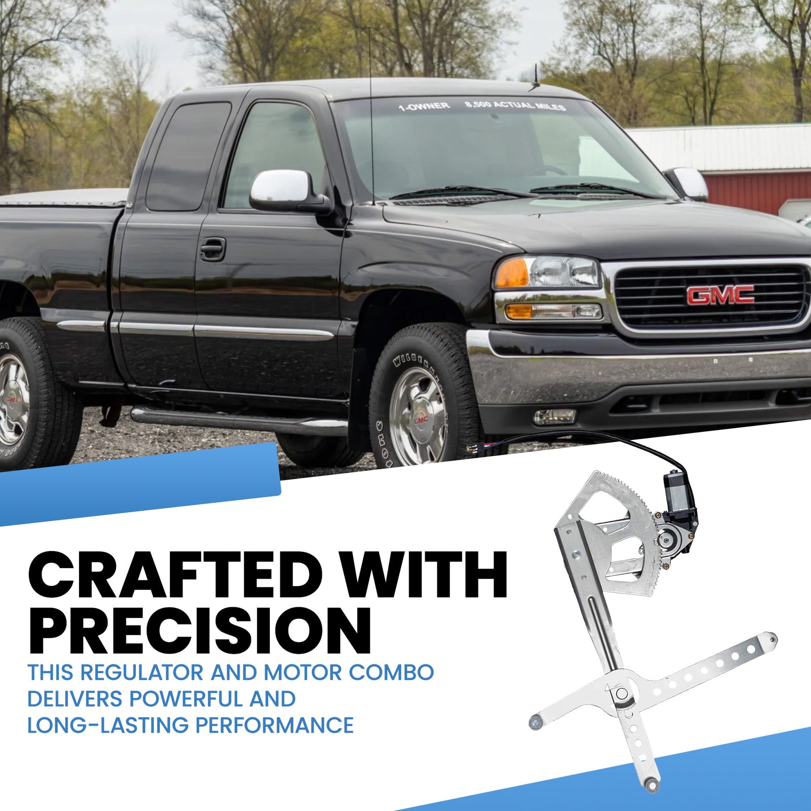Brock Passenger's Front Power Window Lift Regulator w/Motor, Left (Open Box) - VMInnovations