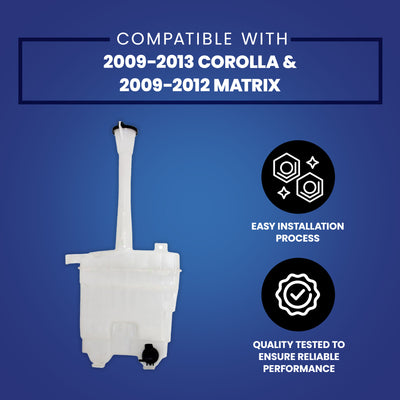 Brock Windshield Reservoir Assembly 2009-2013 Corolla & 2009-2012 Matrix (Used) - VMInnovations