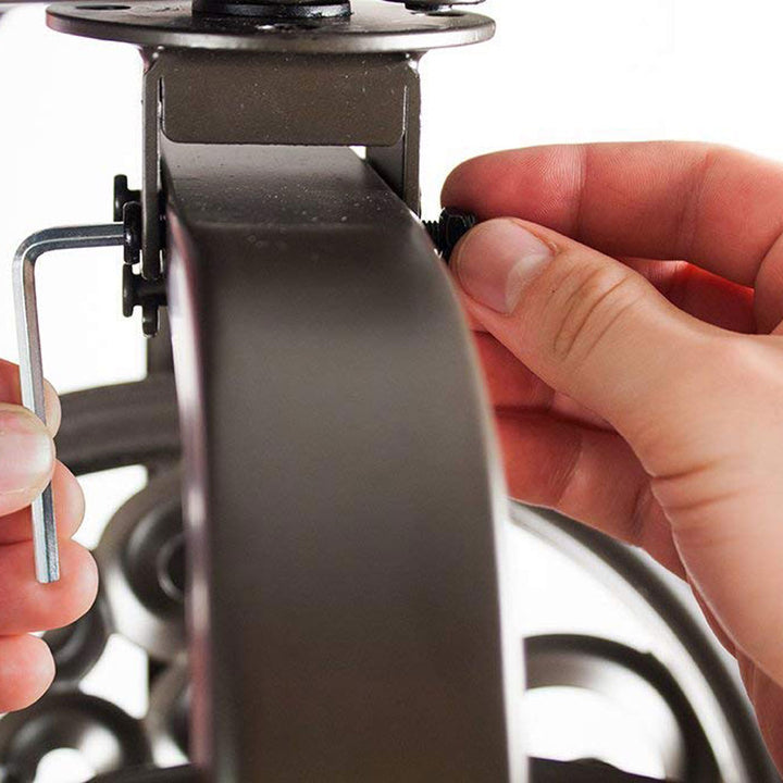 Liberty Garden Wall-Mounted 360 Degree Rotate Garden Hose Reel, Bronze(Open Box) - VMInnovations