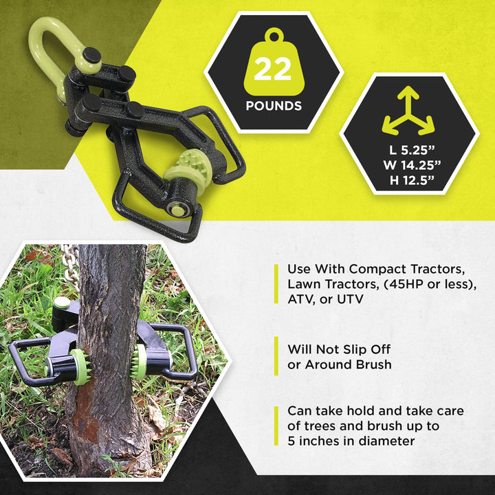 Brush Grubber BG-11 XTREME Brush & Tree Stump Puller Remover Tool w/ Handles