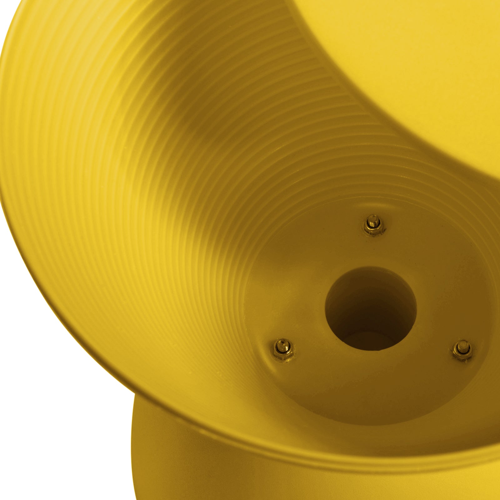 LeisureMod Boyd Indoor/Outdoor Modern Hourglass Side End Table, Yellow (Used) - VMInnovations
