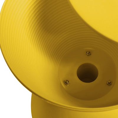LeisureMod Boyd Indoor/Outdoor Modern Hourglass Side End Table, Yellow (Used) - VMInnovations