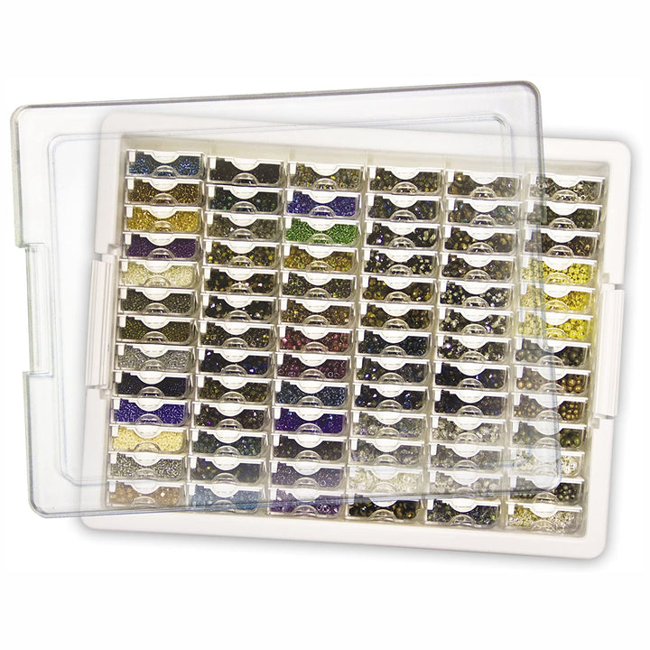 Elizabeth Ward Bead Storage Solutions 82 Piece Craft Supplies Organizer (2 Pack)