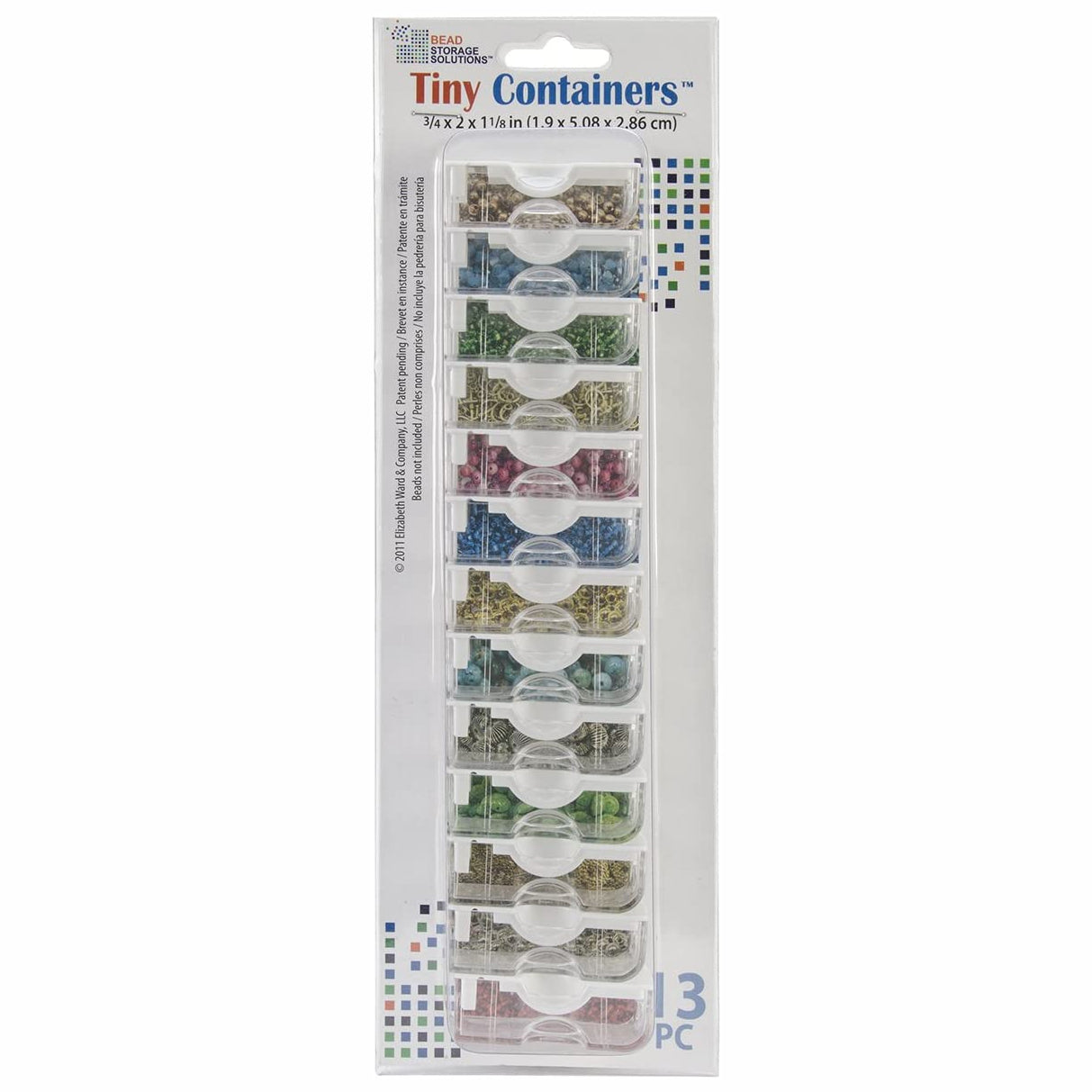 Bead Storage 2 Piece Organizer Bundle with 48 Piece Container Pack for Beads - VMInnovations
