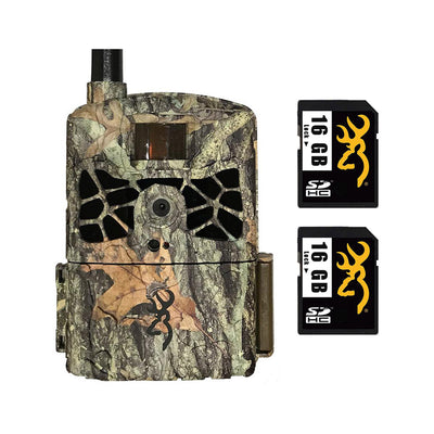 Browning Defender 20MP IR Cellular Wireless Game Trail Camera and 2 16GB SD Card