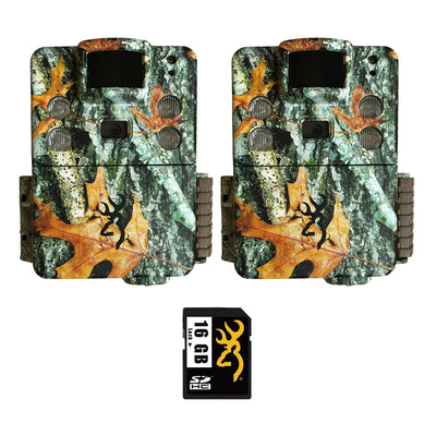 Browning Game Trail Cameras Strike Force Pro X 20 MP (2 Pack) and 16GB SD Card
