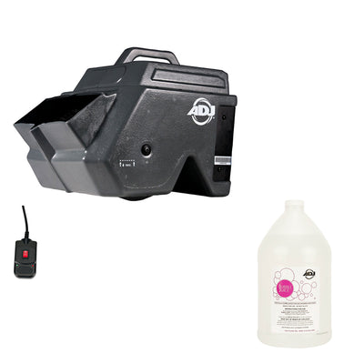 ADJ Products Bubbletron XL DJ Portable Bubble Machine & Remote 1-G Bubble Fluid - VMInnovations