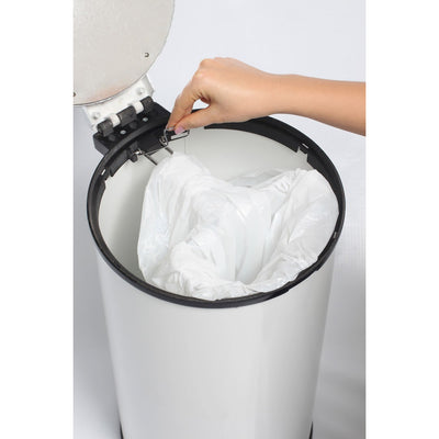 Bubula Step Steel Diaper Pail w/ Air Tight Lid & Lock, Light Pink (Open Box)
