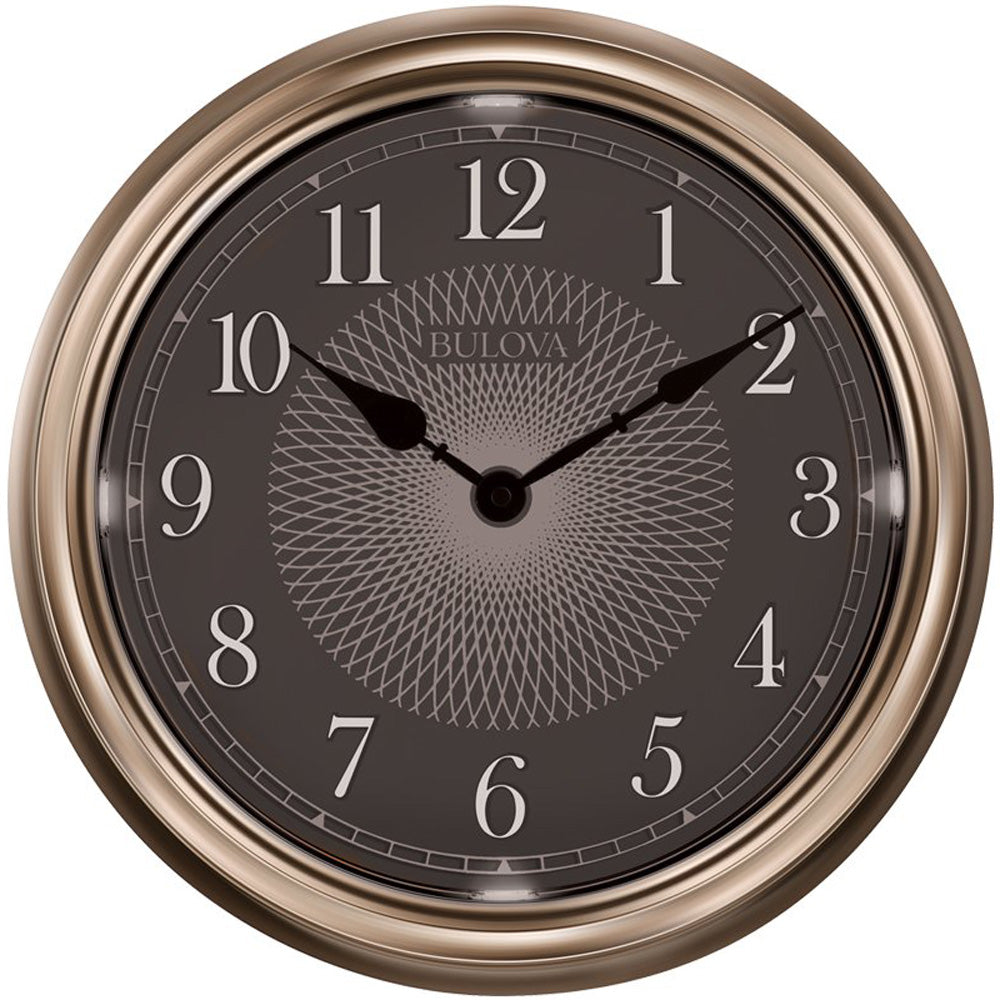 Bulova Clocks C4826 14 Inch Diameter Lighted Dial Time Wall Clock (For Parts)