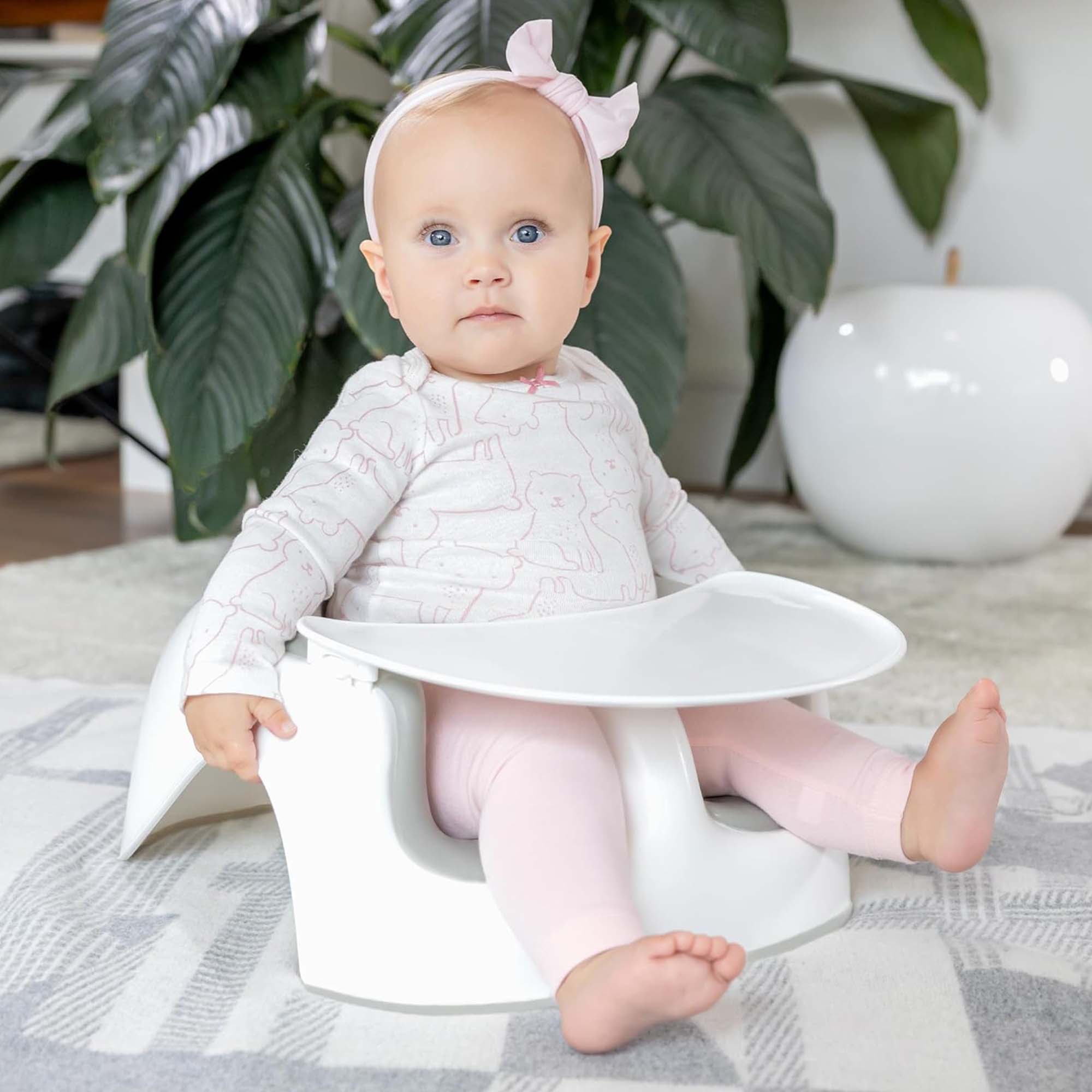 Bumbo Detachable Feeding/Playtime Essentials Tray Floor Chair Accessory, White