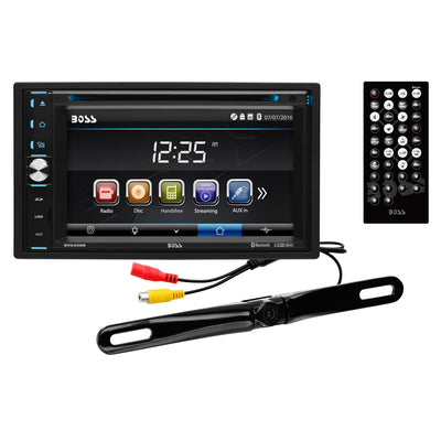 BOSS Audio BVB9358RC 6.2" Screen Bluetooth USB MP3 Car Audio DVD Player ReceiverBOSS Audio Systems KIT2 8 Gauge Complete Car Amplifier Installation Wiring Kit - VMInnovations
