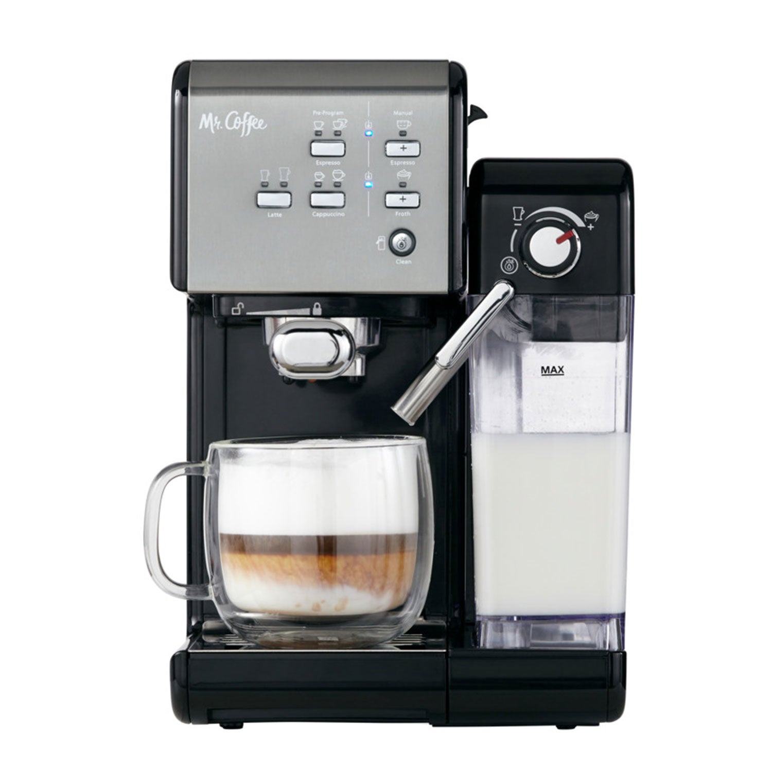 Mr. Coffee 1 Touch 19 Bar Pump Programmable Espresso Maker Machine (Open Box) - VMInnovations