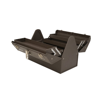 Homak Steel Industrial Expanding Cantilever 22 Inch Toolbox, Brown (Open Box)