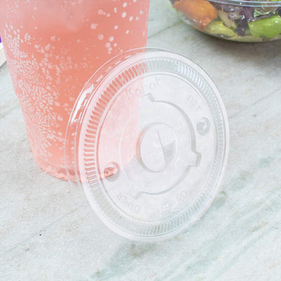 Karat Lids w/ Straw Slot for 32oz Paper & Poly Cold Cups, 600 Count (Open Box)