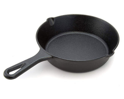 Cuisinel 8" Pre Seasoned Round Cast Iron Skillet Pan w/ Silicon Grip (Open Box)