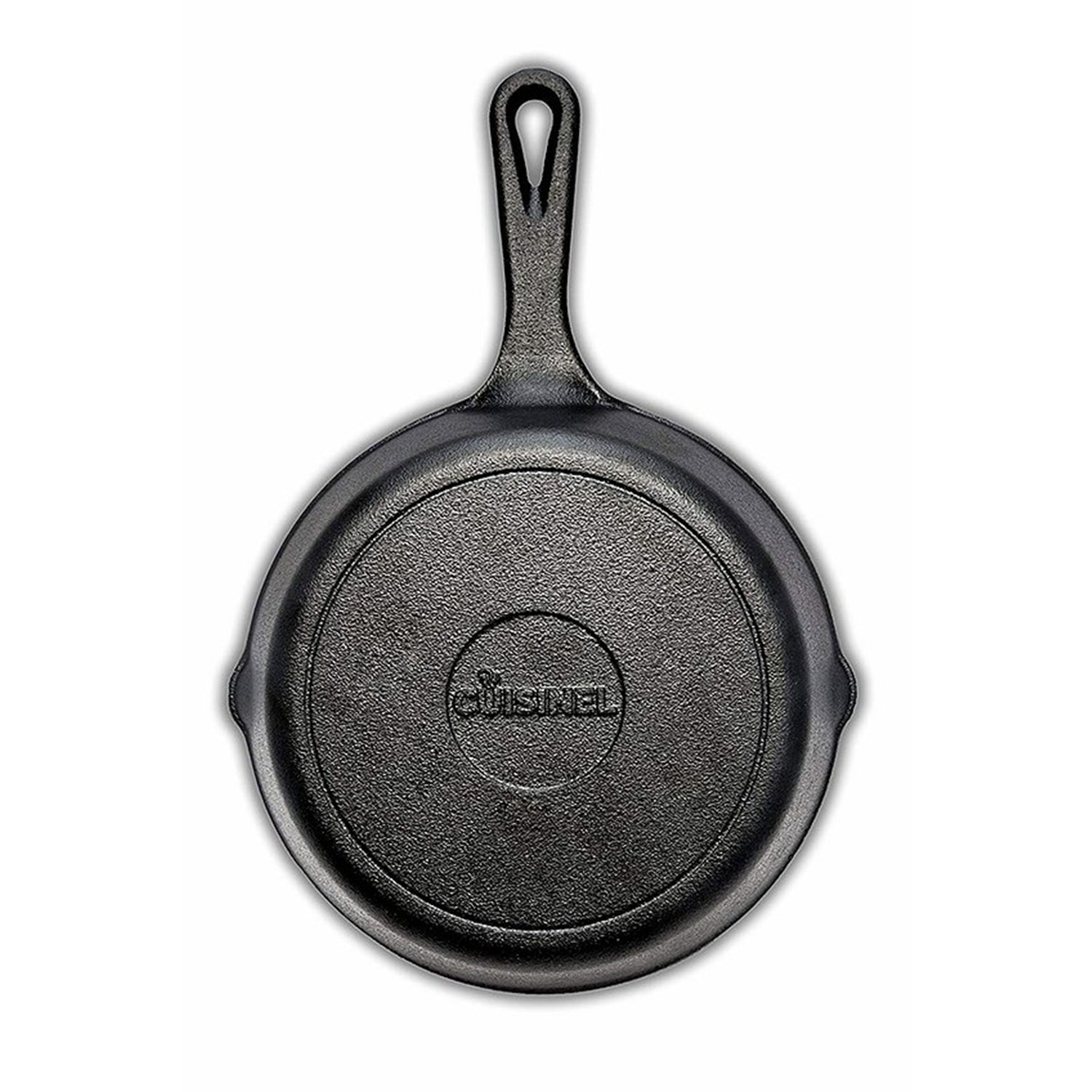 Cuisinel 8" Pre Seasoned Round Cast Iron Skillet Pan w/ Silicon Grip (Open Box)