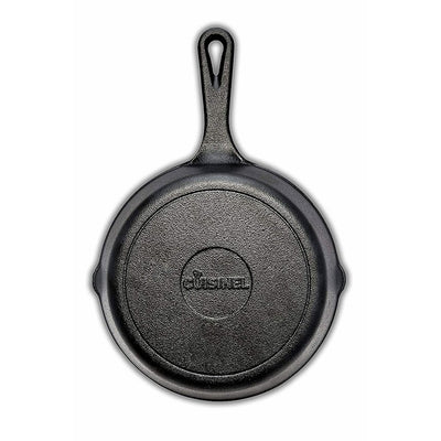 Cuisinel 8" Pre Seasoned Round Cast Iron Skillet Pan w/ Silicon Grip (Open Box)