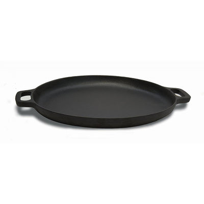 Cuisinel 13.5 Inch Pre Seasoned Cast Iron Baking Grilling Cooking and Pizza Pan