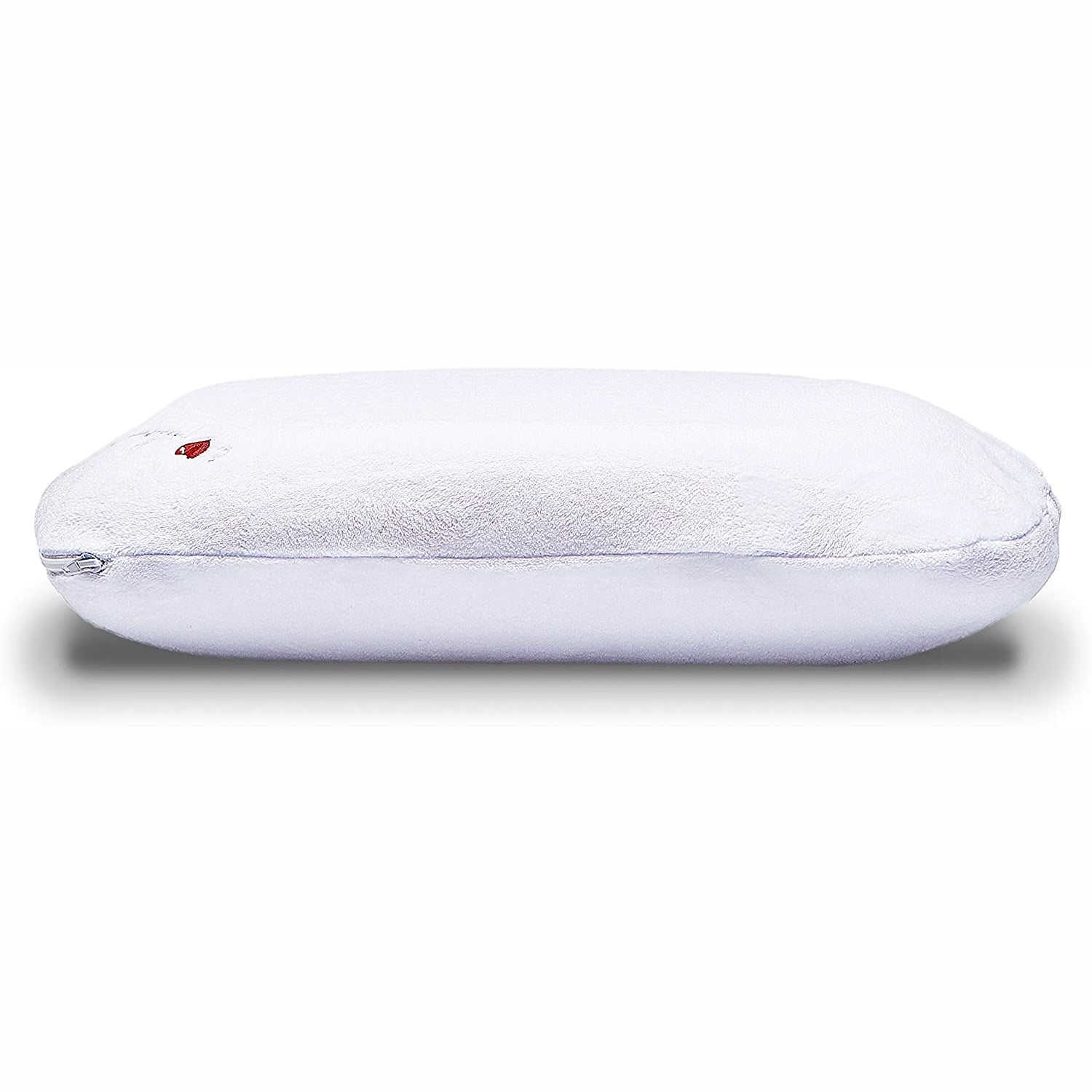 I Love Pillow Ergonomic Contour Pillow with Cover, Queen Sized, White (Open Box) - VMInnovations