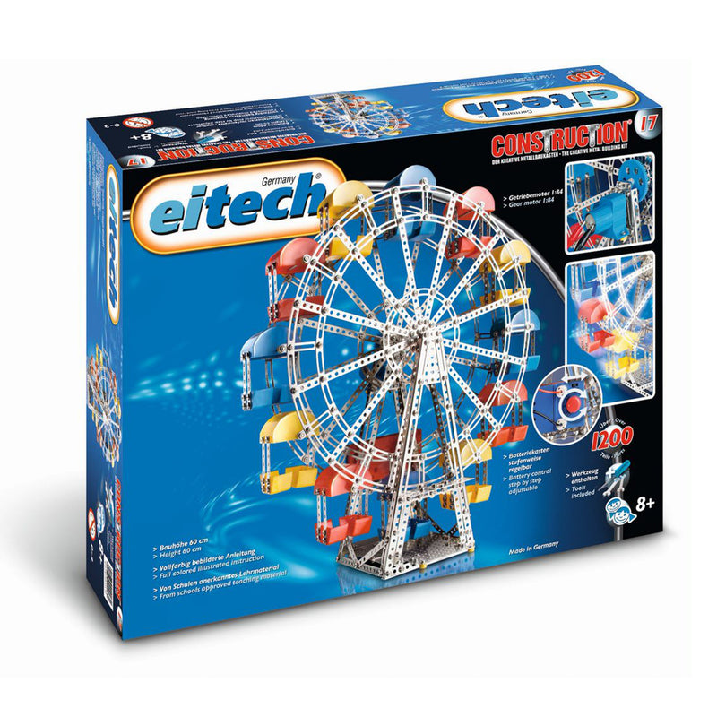 Eitech 23 Inch Ferris Wheel Construction Set, Battery Operated Kids STEM Toy
