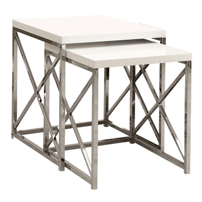 Monarch Entertainment Center TV Stand w/ Monarch Specialties End Tables - VMInnovations