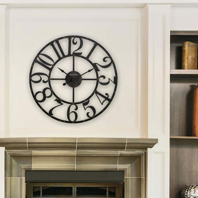 Bulova Clocks Gabriel 45 Inch Oversized Gallery Rustic Analog Wall Clock (Used)