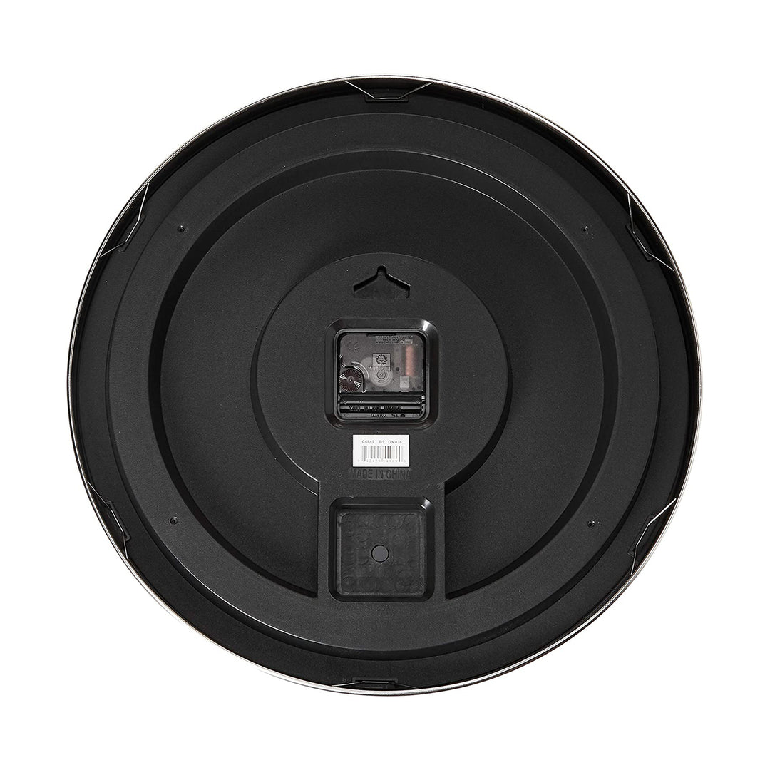 Bulova C4849 Metro 16" Contemporary Metal Wall Clock, Satin Pewter (Open Box) - VMInnovations