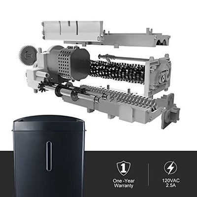 Bonsaii Micro-Cut Shredder with Overload and Thermal Protection (For Parts)