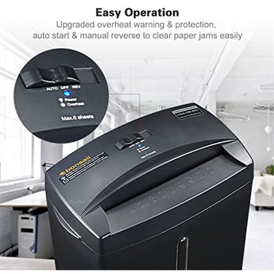 Bonsaii Micro-Cut Shredder with Overload and Thermal Protection (For Parts)