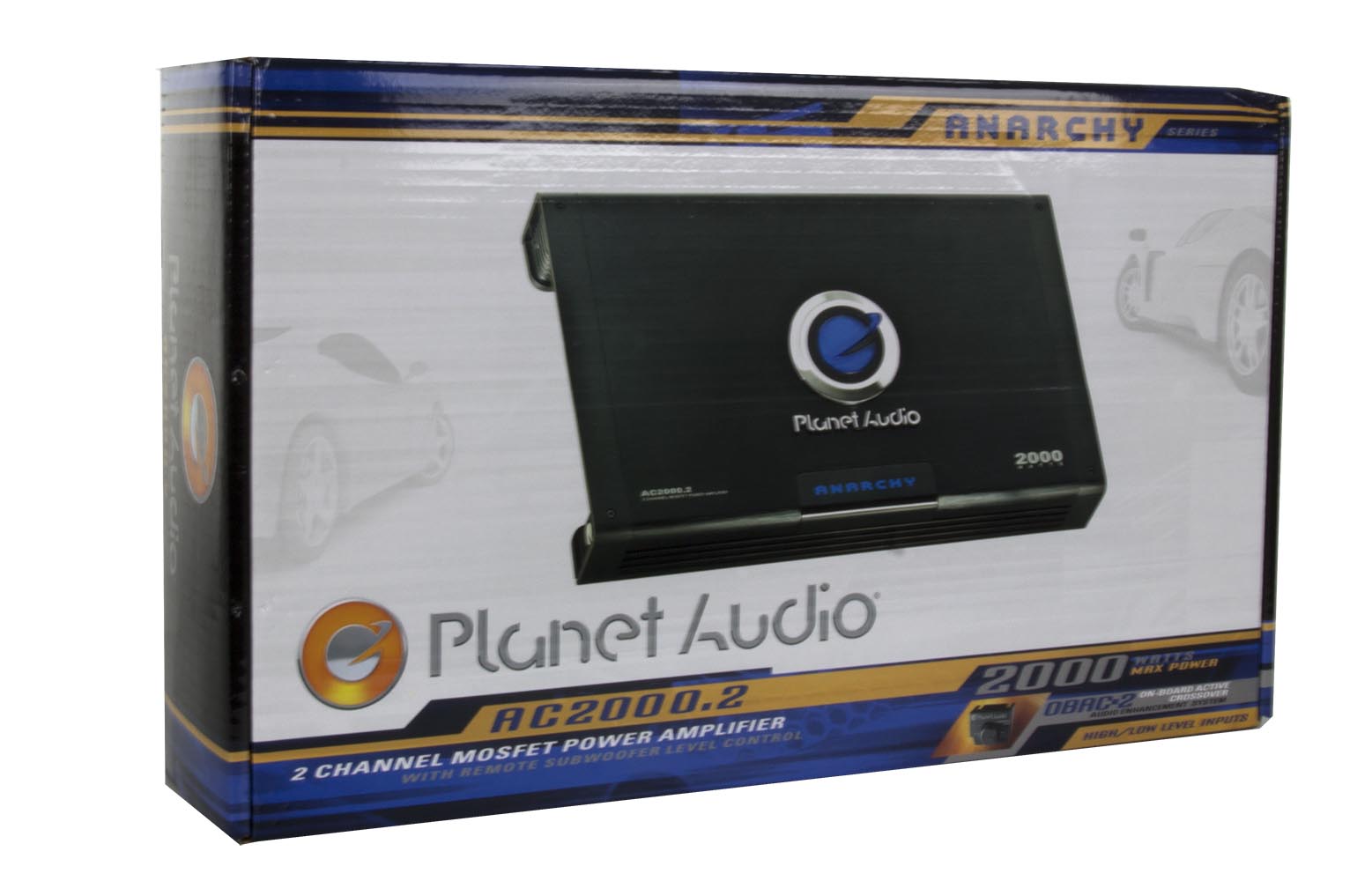 Planet Audio 2000W 2 Channel Car Amplifier Power Amp AC20002 + Remote (4 Pack)