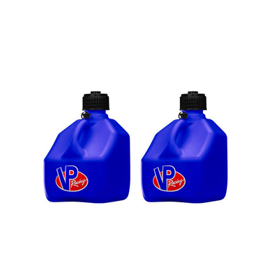 VP Racing 3 Gallon Square Heavy Duty Racing Utility Jug, Blue (4 Pack)