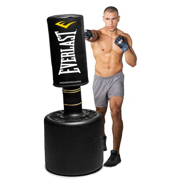 Everlast Powercore Free Standing Indoor Rounded Fitness Training Bag (Open Box)