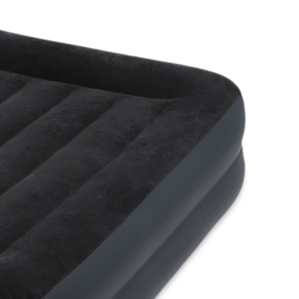 Intex Raised Fiber Tech Air Mattress Bed with Built In Pump, Queen (4 Pack)