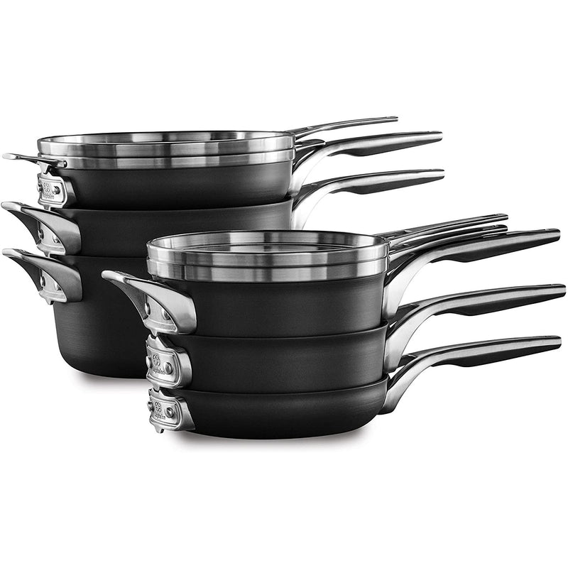 Calphalon Premier Hard Anodized 8 Piece Pot and Pan Cookware Set (Used)