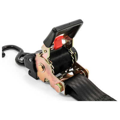 Camco Retractable Hauling & Transporting Ratchet Tie Down Straps, 2-Inch (Used)