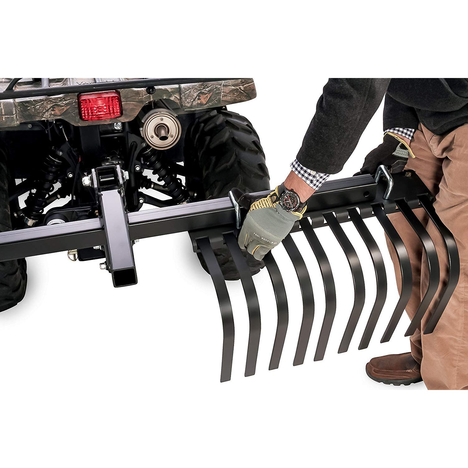 Camco Black Boar ATV/UTV Implement Custom Vehicle Landscape Rake Tool (Used) - VMInnovations